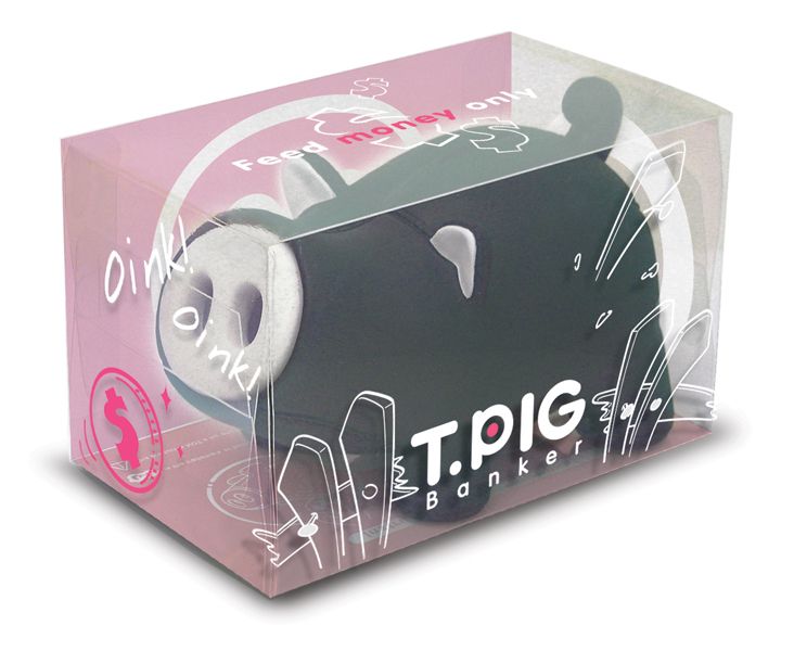 《luft》T. Pig存錢筒(灰豬)-